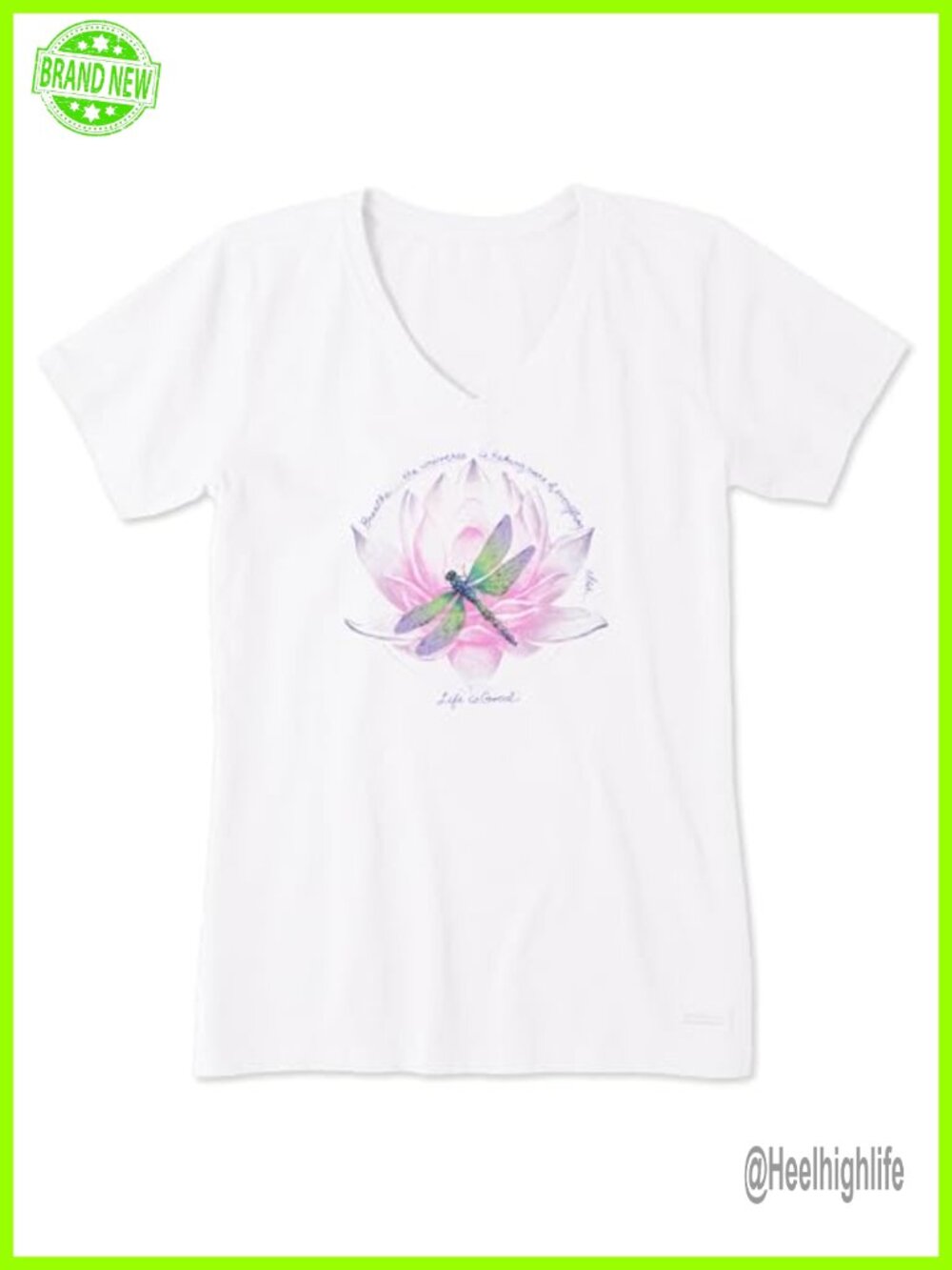 Women's Crusher Tee Short Sleeve Cotton Graphic T-Shirt V-Neck Floral